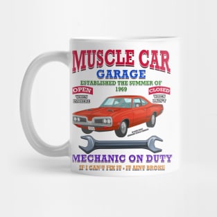 Muscle Car Garage Hot Rod Racing Novelty Gift Mug